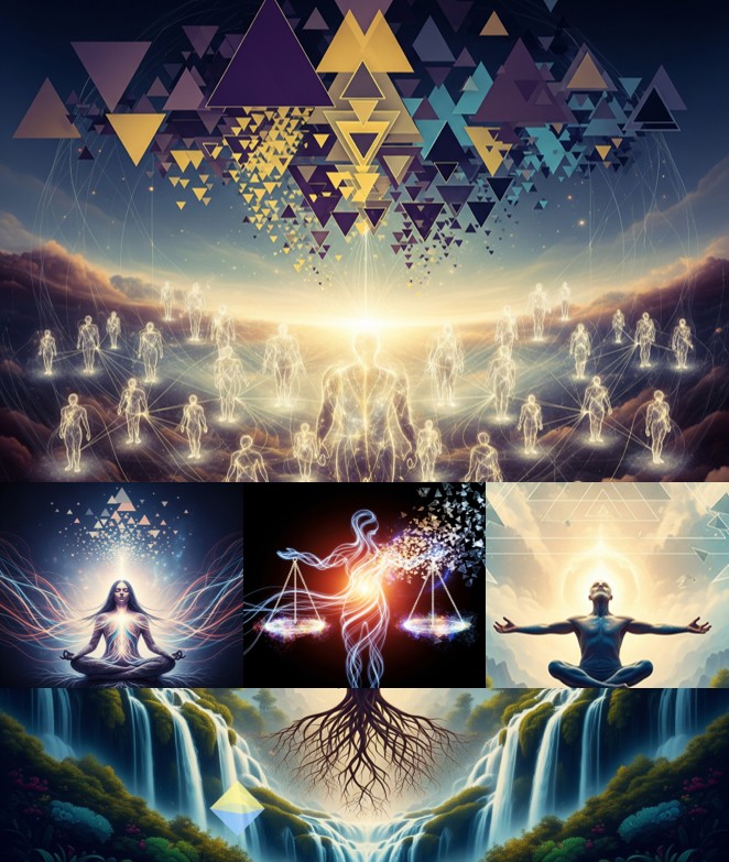 Poster for cognitive balance connectedness with self, nature, and each other